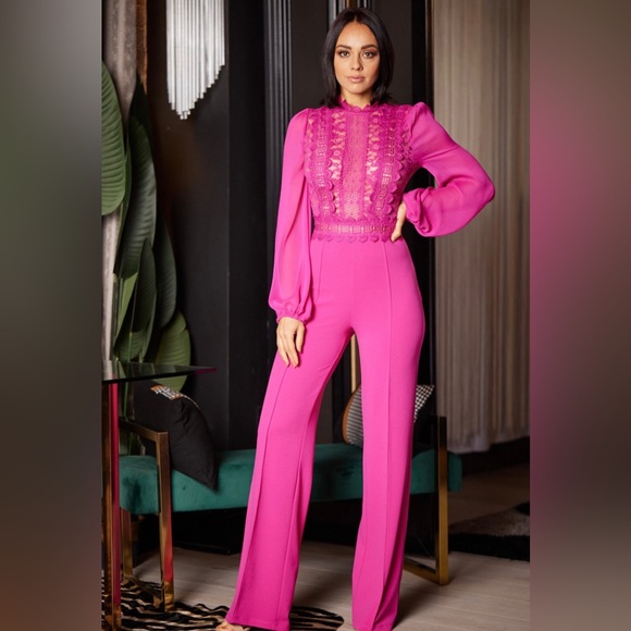 170 Crochet Jumpsuit Black - Picture 2 of 3